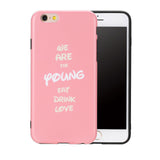 Letters Printed Cases For iphone 7 / 6 / 6S / Plus