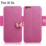 Butterfly Flip Leather iPhone Case - ilovealma
