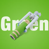 Portable Mini Folding Mobile Phone Wired self Selfie Sticks For iphone Samsung Built-in Shutter Camera Monopod Tripod Cloth Bag