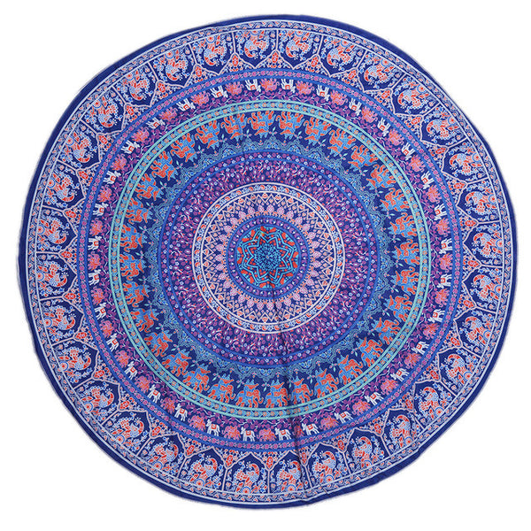 Bohemia Geometric tablecloth Beach Table Cloth Decorative Wall Carpet Tapestries Art Hanging Meditation Mandala Bed Decor Tapete - ilovealma