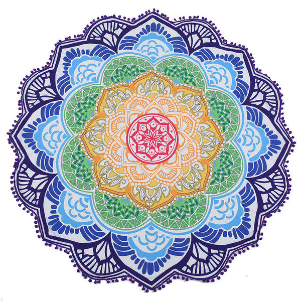 23 Style Round Beach Towel Table Cloth 150cm Adults Bath Towel Jacquard Tablecloth Mandala Drop Shipping - ilovealma