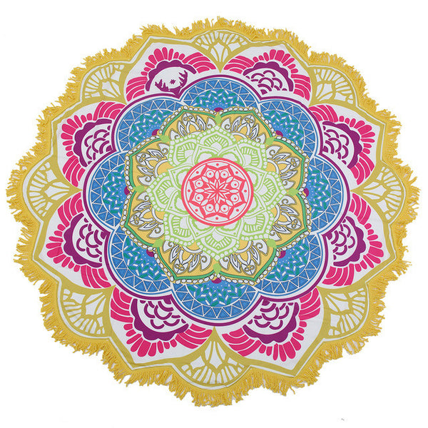 23 Style Round Beach Towel Table Cloth 150cm Adults Bath Towel Jacquard Tablecloth Mandala Drop Shipping - ilovealma