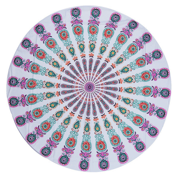 23 Style Round Beach Towel Table Cloth 150cm Adults Bath Towel Jacquard Tablecloth Mandala Drop Shipping - ilovealma