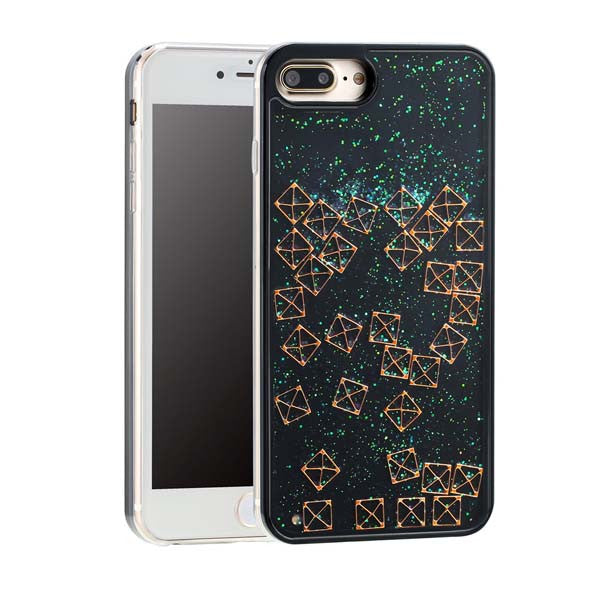 6 7 Case Fashion Dynamic Glitter Quicksand Phone Cases for iPhone 7 6 6S Plus Funda Active Square Triangle Sand Cover Shell Capa - ilovealma