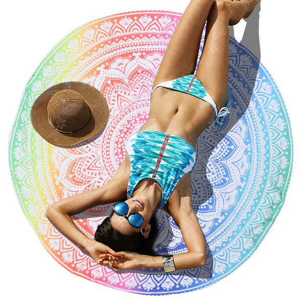 Indian Bohemian Mandalas tablecloth Totem Lotus Wall Hanging Sandy Beach Towels Yoga Mat Blanket Camping Mattress Sleeping Pad
