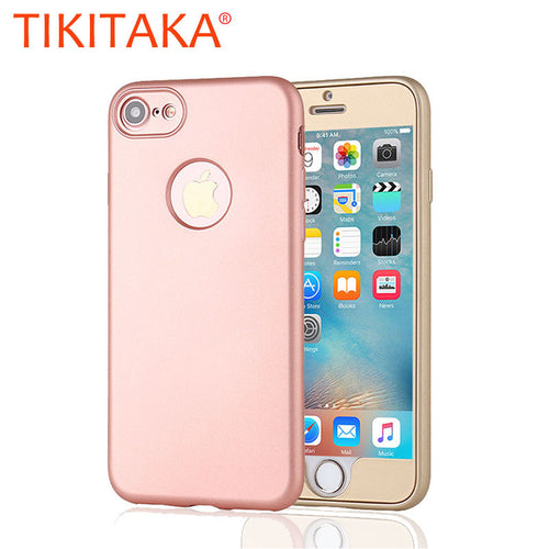 7 Case 360 Degree Coverage Cases For iphone 7 7 Plus Funda Luxury Hard PC Ultra Thin Full Protective Shell Back Cover Capa Coque - ilovealma