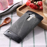 Coque For LG G3 G4 G5 Case Retro Hybrid Jeans Canvas PU Leather Phone Cases For LG K7 K8 K10 Funda Hard PC Cover Business Style - ilovealma