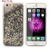 Hot! Bling Colorful Dynamic Liquid Glitter Sand Quicksand Star Hard Back Cover Clear Case For Iphone 5 5s SE 6 6s 6 Plus 6s Plus