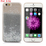 Hot! Bling Colorful Dynamic Liquid Glitter Sand Quicksand Star Hard Back Cover Clear Case For Iphone 5 5s SE 6 6s 6 Plus 6s Plus