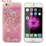 Hot! Bling Colorful Dynamic Liquid Glitter Sand Quicksand Star Hard Back Cover Clear Case For Iphone 5 5s SE 6 6s 6 Plus 6s Plus