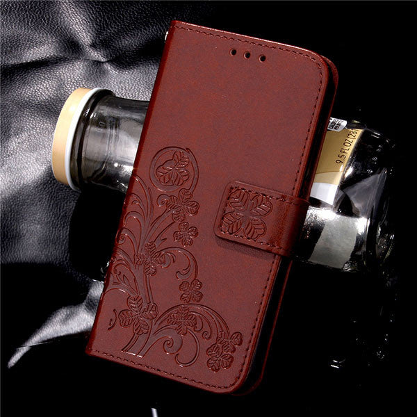 Leather Wallet Flip For Sony Z2 Z3 Z4 Z5 Mini Case Retro Embossed Flower Phone Cases Bag Shell Card Slot Stand Holder Soft Cover