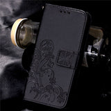 Leather Wallet Flip For Sony Z2 Z3 Z4 Z5 Mini Case Retro Embossed Flower Phone Cases Bag Shell Card Slot Stand Holder Soft Cover