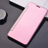 Luxury Flip Plating Mirror Case For Huawei Ascend P8 Lite Fundas Electroplating PC Hard Back Cover For Huawei P9 Lite G9 Coque