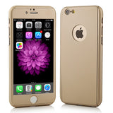 New 360 Degree Full Cover Show Logo hard Protective Case With Front Clear Screen Protector Film For iphone 6 6S 6 Plus 6S Plus