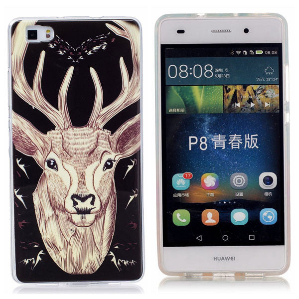P8 Lite Luminous Case Fashion Clear Embossed Ultra thin Soft TPU Silicone Skin Cover For Huawe Ascend P8 P9 Lite G9 Phone Cases