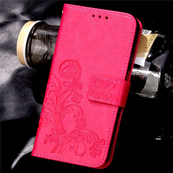 P9 Leather Wallet Flip Phone Cases For Huawei Ascend G7 P8 P9 Lite Plus Case Retro Flower Printing Cover Card Slots Stand Holder