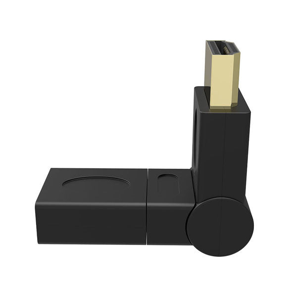 Robotsky HDMI Male to HDMI Female Cable Adapter Connect Extender HDMI 1.4 For 1080P HDTV 180 360 Degree Angle Rotating Converter