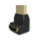 Robotsky HDMI Male To HDMI Female Cable Adapter Coverter Extender 90 Degrees Right Angle For HD 1080P DHTV Gold-plated Plug HDMI