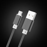Robotsky Nylon Micro USB Cable For Samsung s7 HTC Huawei P8 Lite Android 2m 1m 2A Fast Charge Wire Mini USB Mobile Phone Cables