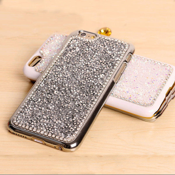 TIKITAKA New Style Luxury Crystal Rhinestone Cover Case For Iphone Fashional Bling Diamond Phone Case For Iphone 6 plus PT4070
