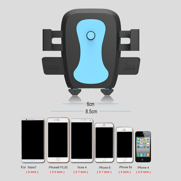 Universal Phone Holder 360 Degree Car Air Vent Rotate Bracket Safe Driving Stand Stents For iphone Samsung HTC LG Smartphone GPS