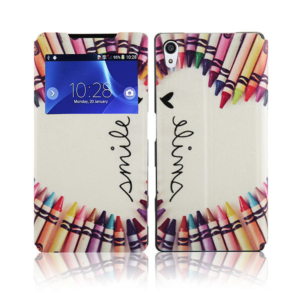 Wallet Case For Sony Xperia M4 Aqua M5 C5 Ultra Cover Fashion Leather Flip For Sony Xperia Z5 Compact / Mini / Premium Plus Capa