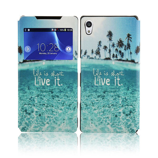 Wallet Case For Sony Xperia M4 Aqua M5 C5 Ultra Cover Fashion Leather Flip For Sony Xperia Z5 Compact / Mini / Premium Plus Capa