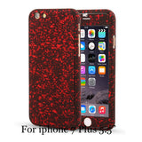 3D Stars 360 Case For iPhone 5 5s SE 6 6S 7 Plus Ultra Slim Hard Frosted Full Body Cover Coverage Of 360 Degree Clear Glass Film - ilovealma