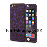 3D Stars 360 Case For iPhone 5 5s SE 6 6S 7 Plus Ultra Slim Hard Frosted Full Body Cover Coverage Of 360 Degree Clear Glass Film - ilovealma