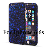 3D Stars 360 Case For iPhone 5 5s SE 6 6S 7 Plus Ultra Slim Hard Frosted Full Body Cover Coverage Of 360 Degree Clear Glass Film - ilovealma