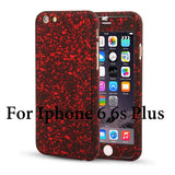 3D Stars 360 Case For iPhone 5 5s SE 6 6S 7 Plus Ultra Slim Hard Frosted Full Body Cover Coverage Of 360 Degree Clear Glass Film - ilovealma