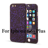 3D Stars 360 Case For iPhone 5 5s SE 6 6S 7 Plus Ultra Slim Hard Frosted Full Body Cover Coverage Of 360 Degree Clear Glass Film - ilovealma