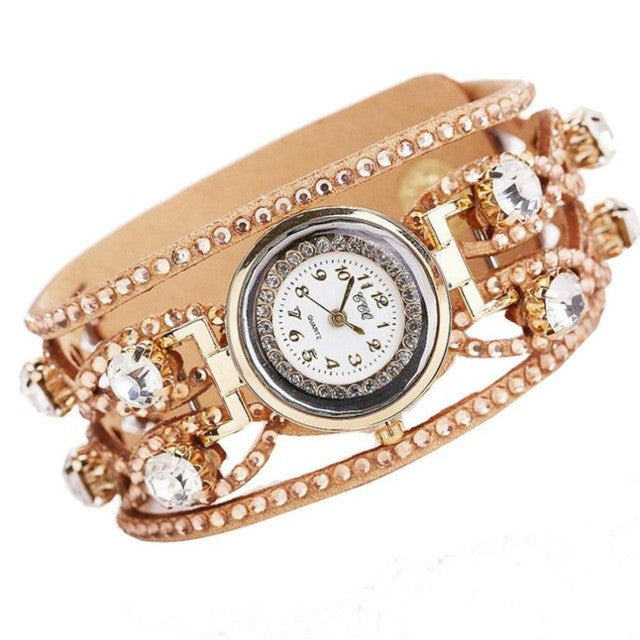 CCQ Luxury Brand Women's Watch 2017 Leather Bracelet Watch Women Wristwatch Ladies Dress Quartz Watch