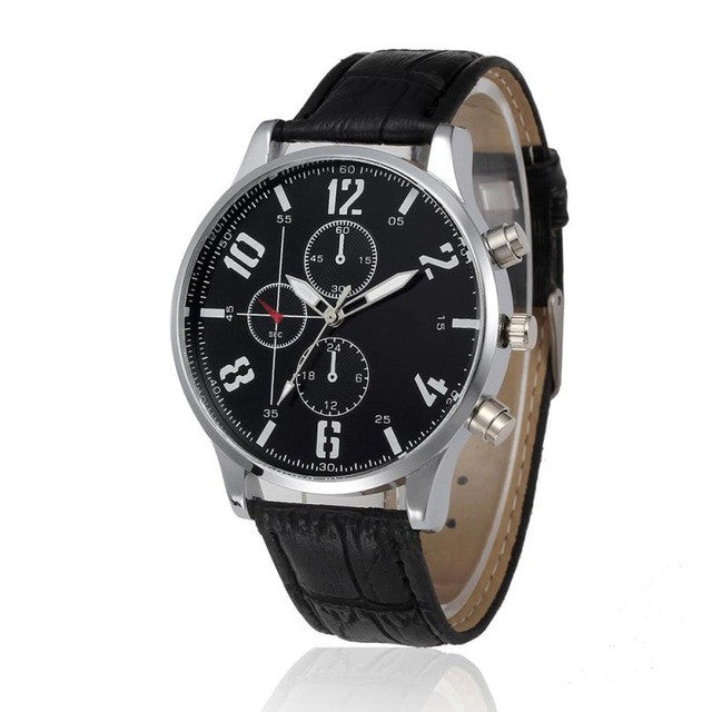 2017 Luxury Brand Mens Watches Leather Men's Quartz Clock Man Casual Wrist Watch Relogio Masculino horloges mannen #515
