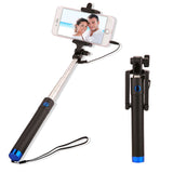 Universal Extendable Selfie Stick Monopod For Iphone Samsung Android IOS Portable Wired Palo Self Sticks Groove Camera + Lanyard