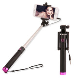 Universal Extendable Selfie Stick Monopod For Iphone Samsung Android IOS Portable Wired Palo Self Sticks Groove Camera + Lanyard