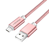 Robotsky Micro USB Cable 5V 2A Fast Charging 1m 1.5m Metal Nylon Braid Micro USB 2.0 Data Line For Huawei P8 Lite Xiaomi Samsung