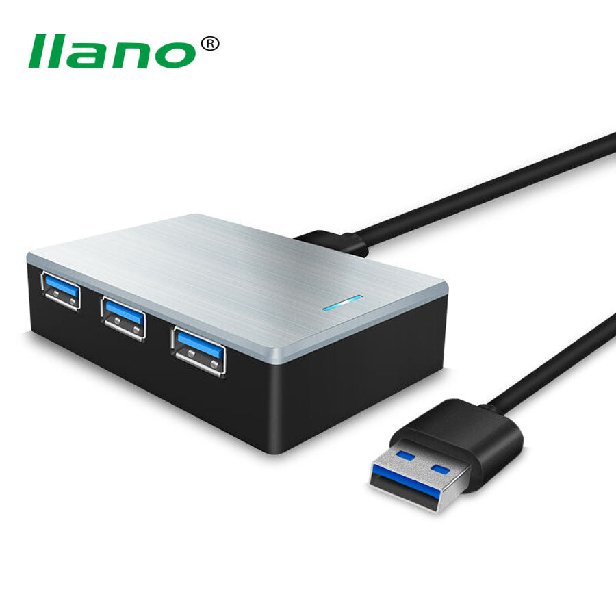 llano USB 3.0 HUB Super Speed External 4 Port USB Splitter With USB 3.0 Data Cable For Laptop Tablet Keyboard Mouse Charger Cabo