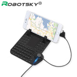 Car-Charger Adjustable Mount Bracket Magnetic Phone Holder With USB Cabo For iPhone 5 6 Huawei P8 Lite Samsung Magnet Car Stand - ilovealma
