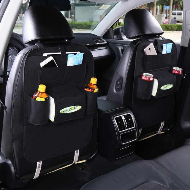 Car Back Seat Storage Bag Car Seat Cover Organizer Trash Net Holder Multi-Pocket  Holder for Organizer Auto Storage Pouch