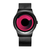 SKONE Creative No Seconds Stainless Steel Mesh Strap Casual Quartz Wristwatch Ladies Watches Women Men Aurora Relojes Masculino