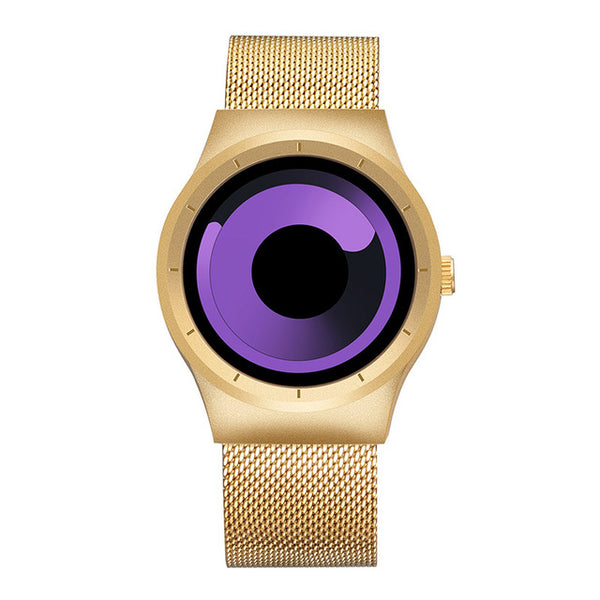 SKONE Creative No Seconds Stainless Steel Mesh Strap Casual Quartz Wristwatch Ladies Watches Women Men Aurora Relojes Masculino