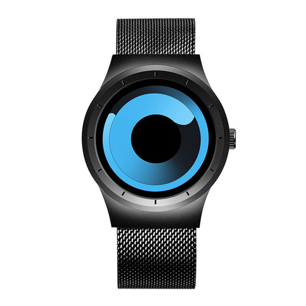 SKONE Creative No Seconds Stainless Steel Mesh Strap Casual Quartz Wristwatch Ladies Watches Women Men Aurora Relojes Masculino