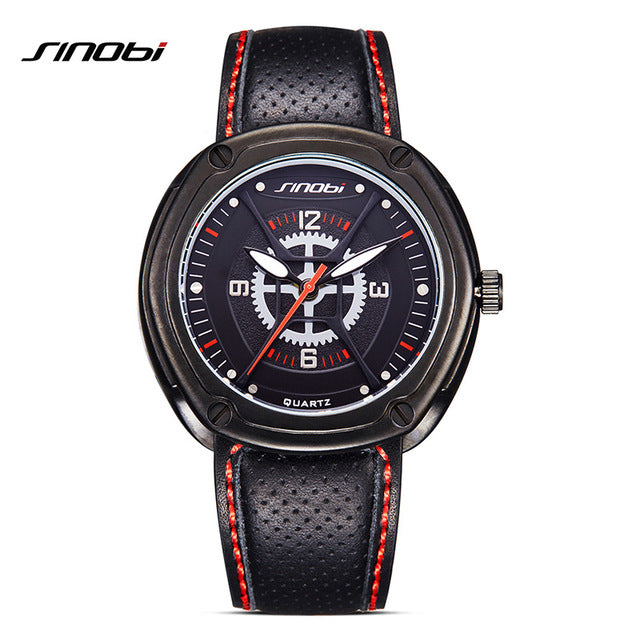 SINOBI Spiderman Inspired Luxury Leather Geneva Watch