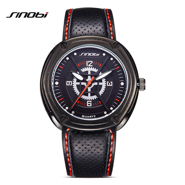 SINOBI Spiderman Inspired Luxury Leather Geneva Watch