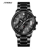 SINOBI Geneva Pilot Mens Chronograph Waterproof Watch