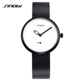 SINOBI Women Luxury Silver Fashion Bracelet Watch