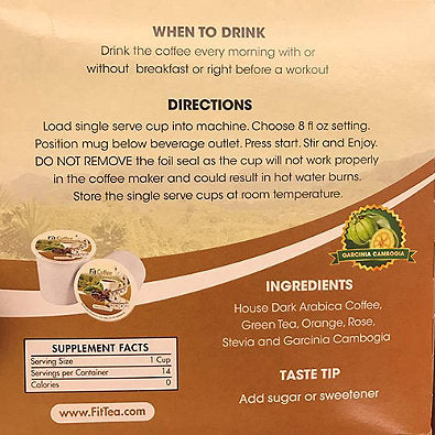 FitTea™ 14-Day Detox Single Serve Coffee Cups