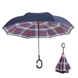 Windproof Reverse Folding Double Layer Umbrella