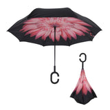 Windproof Reverse Folding Double Layer Umbrella